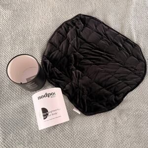 nodpod Weighted Pod For Your Body Microplush Compact Weighted Blanket -Black
